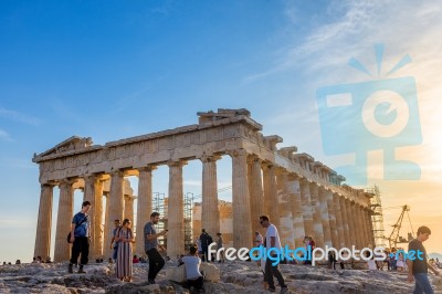 The Acropolis Of Athens Stock Photo