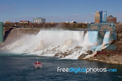 The American Side Of The Niagara Falls Stock Photo