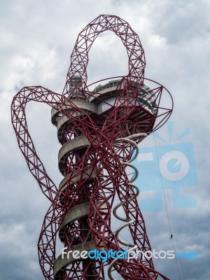 The Arcelormittal Orbit Sculpture At The Queen Elizabeth Olympic… Stock Photo