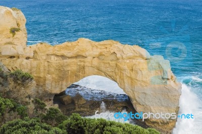 The Arch At Port Campbell National Park Stock Photo