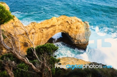 The Arch At Port Campbell National Park Stock Photo