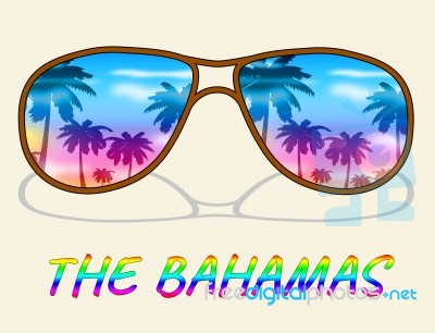 The Bahamas Shows Vacation Break Or Holiday Stock Image