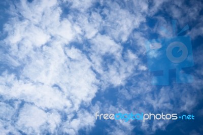 The Beauty Background Of Blue Sky With Cloud Stock Photo