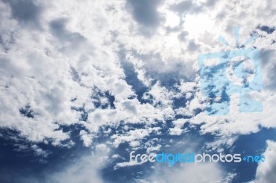 The Beauty Of Clouds On Sky Stock Photo