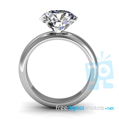 The Beauty Wedding Ring Stock Image