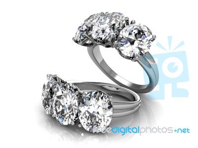 The Beauty Wedding Ring Stock Image