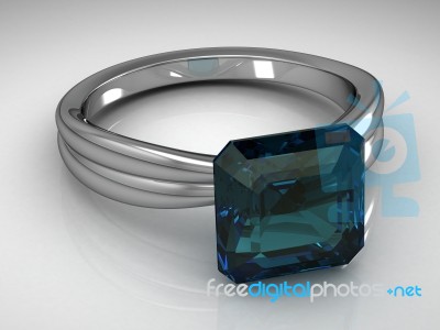 The Beauty Wedding Ring Stock Image