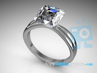 The Beauty Wedding Ring Stock Image