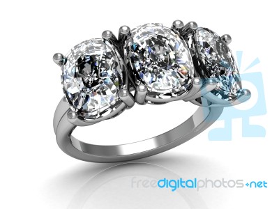 The Beauty Wedding Ring Stock Image