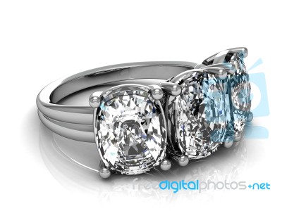 The Beauty Wedding Ring Stock Image