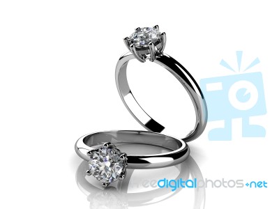 The Beauty Wedding Ring Stock Image