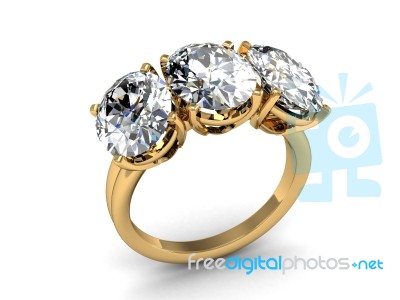 The Beauty Wedding Ring Stock Photo