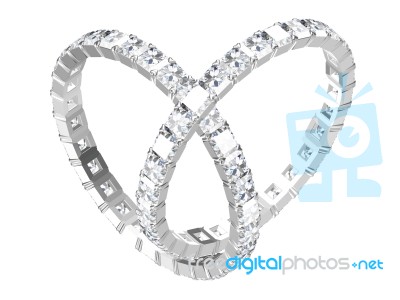 The Beauty Wedding Ring Stock Image