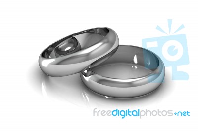 The Beauty Wedding Ring Stock Image