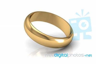 The Beauty Wedding Ring Stock Image