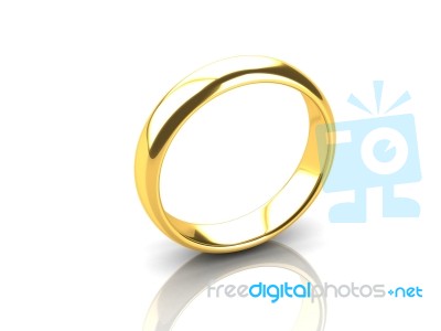 The Beauty Wedding Ring Stock Image