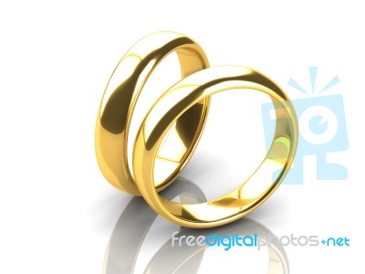 The Beauty Wedding Ring Stock Image