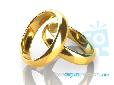 The Beauty Wedding Ring Stock Image