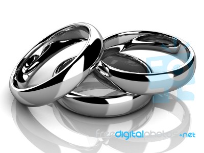 The Beauty Wedding Ring Stock Image