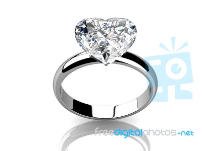 The Beauty Wedding Ring Stock Image