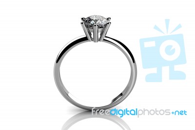 The Beauty Wedding Ring Stock Image