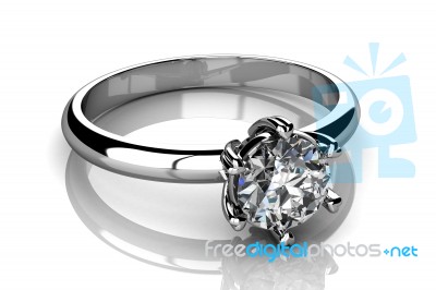 The Beauty Wedding Ring Stock Image