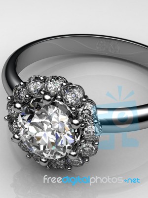 The Beauty Wedding Ring Stock Image