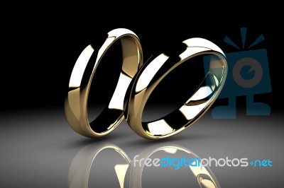 The Beauty Wedding Ring Stock Image