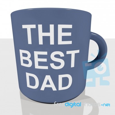 The Best Dad Mug Stock Image