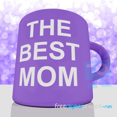 The Best Mom Mug Stock Image