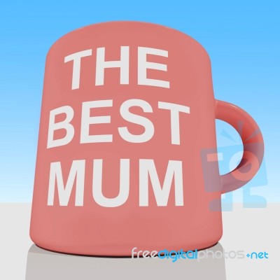 The Best Mum Mug Stock Image