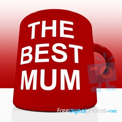 The Best Mum Mug Stock Image