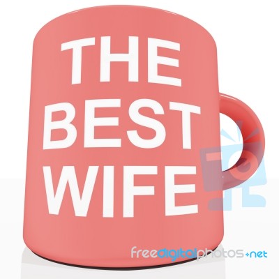 The Best Wife Mug Stock Image