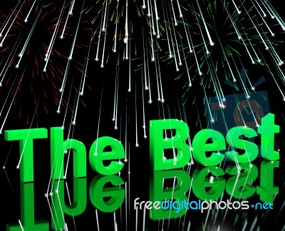 The Best Words Stock Image