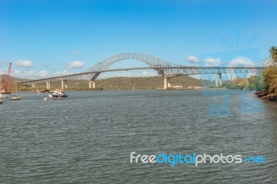 The Bridge Of The Americas Is A Road Bridge In The Republic Of P… Stock Photo