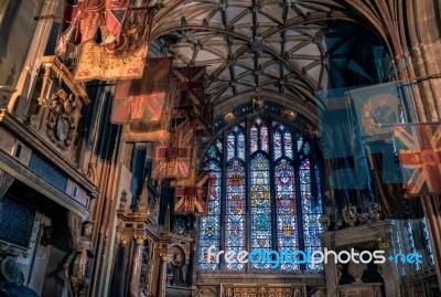 The Buffs Chapel In Canterbury Cathedral Stock Photo