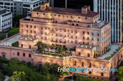 The California Club Italian Renaissance Revival Building Stock Photo