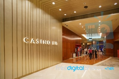 The Casino At Marina Bay Sands Stock Photo