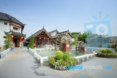 The Celestial Dragon Village In Suphan Buri, Thailand Stock Photo