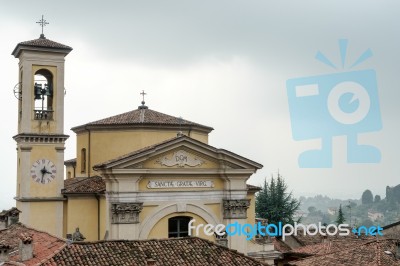 The Church Of Santa Grata Inter Vites In Bergamo Stock Photo