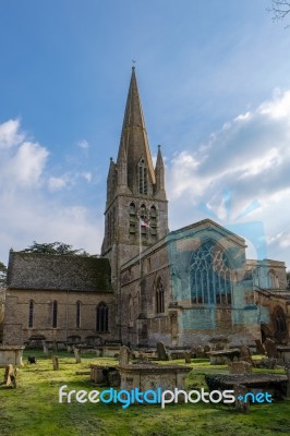 The Church Of St Mary's On The Green In Witney Stock Photo