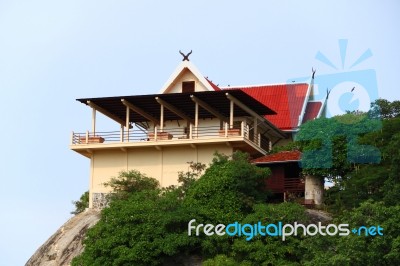 The Church On The Mountain Stock Photo