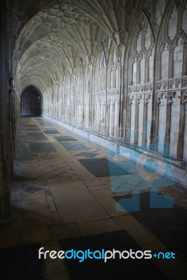 The Cloister In Gloucester Cathedral Stock Photo