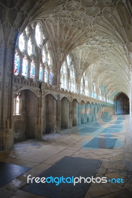 The Cloister In Gloucester Cathedral Stock Photo