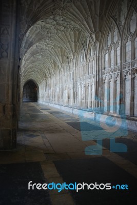 The Cloister In Gloucester Cathedral Stock Photo