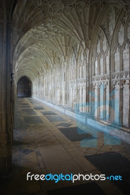 The Cloister In Gloucester Cathedral Stock Photo