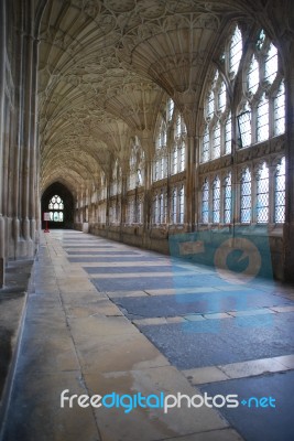 The Cloister In Gloucester Cathedral Stock Photo