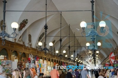 The Cloth Hall In Krakow Stock Photo