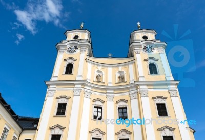 The Collegiate Church Of St Michael In Mondsee Stock Photo