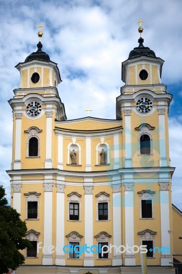 The Collegiate Church Of St Michael In Mondsee Stock Photo